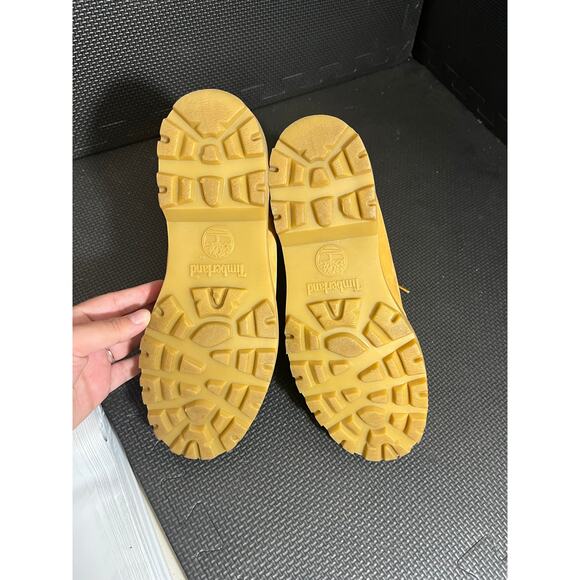 Timberland 6 Inch Waterproof Boots Wheat Nubuck Leather Shoes Womens Size 7.5 - Picture 5 of 8